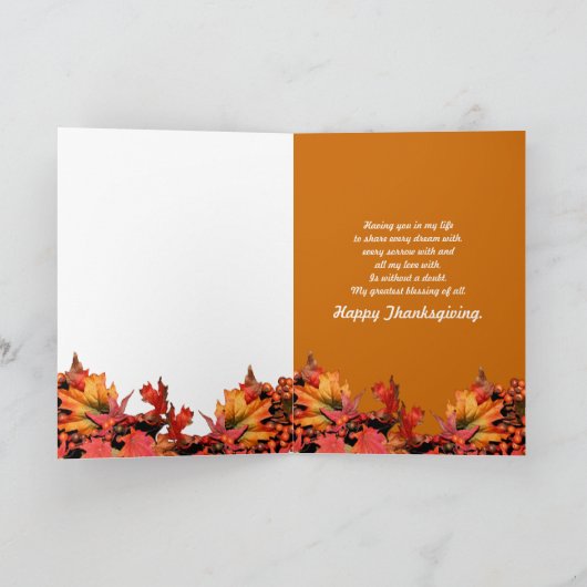 Thanksgiving Kaart Biddende handen (Binnen)