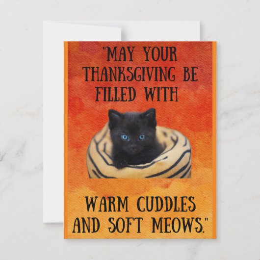 Thanksgiving kaart, dankbaarheid en vieren feestdagenkaart (Voorkant)