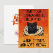 Thanksgiving kaart, dankbaarheid en vieren feestdagenkaart (Voorkant / Achterkant)