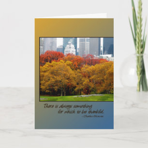 Thanksgiving kaart Fall Colours Central Park NY Gr