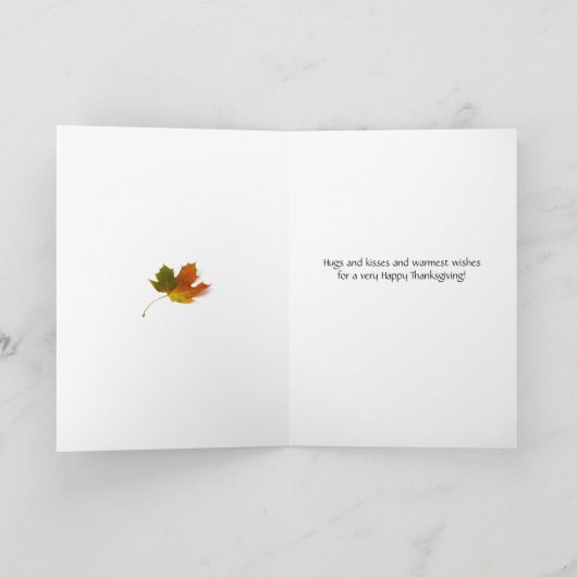 Thanksgiving kaart Fall Kleuren & Bloeit (Binnen)