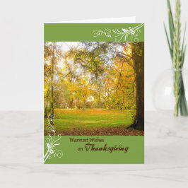 Thanksgiving kaart Fall Kleuren & Bloeit