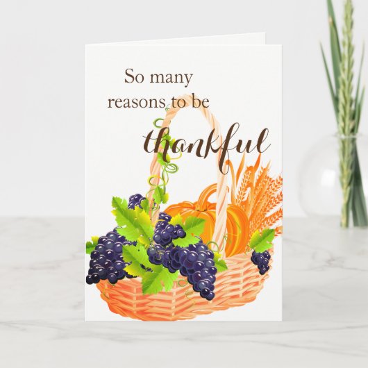 Thanksgiving-kaart Feestdagen Kaart (Voorkant)