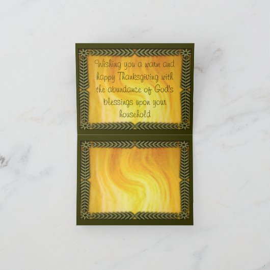 Thanksgiving-kaart Feestdagen Kaart (Binnen)