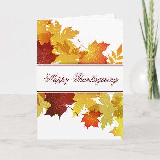 Thanksgiving-kaart Feestdagen Kaart (Voorkant)