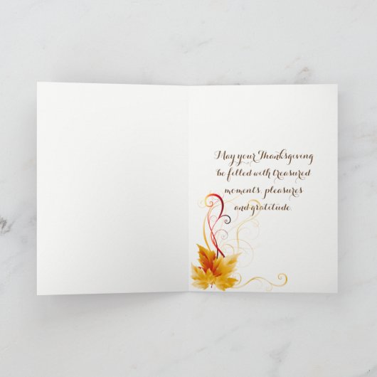 Thanksgiving-kaart Feestdagen Kaart (Binnen)