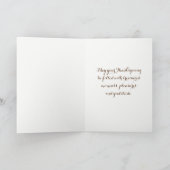 Thanksgiving-kaart Feestdagen Kaart (Binnen)