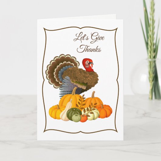 Thanksgiving-kaart Feestdagen Kaart (Voorkant)