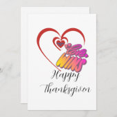 Thanksgiving-Kaart Feestdagenkaart (Voorkant / Achterkant)