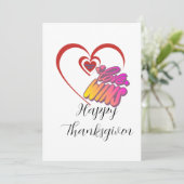 Thanksgiving-Kaart Feestdagenkaart (Staand voorkant)