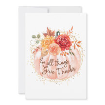 Thanksgiving Kaart - in alle dingen Bedankt geven