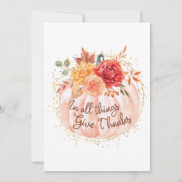 Thanksgiving Kaart - in alle dingen Bedankt geven