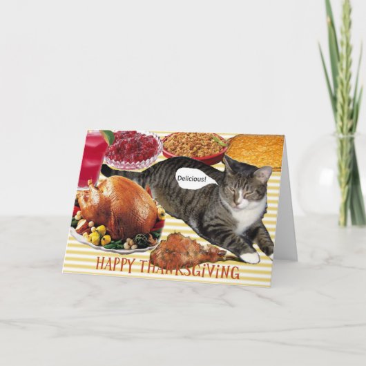 Thanksgiving Kaart kat (Voorkant)