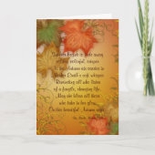 Thanksgiving kaart met mooi gedicht (Voorkant)