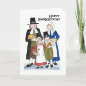 Thanksgiving Kaart met pelgrims (Voorkant)