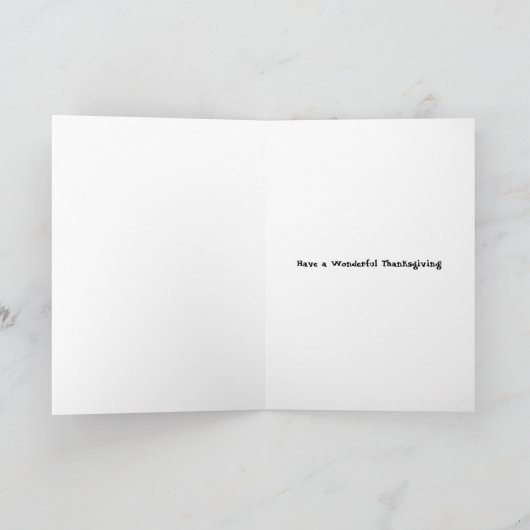 Thanksgiving Kaart met Pilgrims - Geef Bedankt! (Binnen)