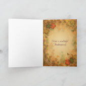 Thanksgiving Kaart met poëzie (Binnen)
