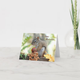 Thanksgiving kaart Mr. Bickles De Eekhoorn 5 x 7"