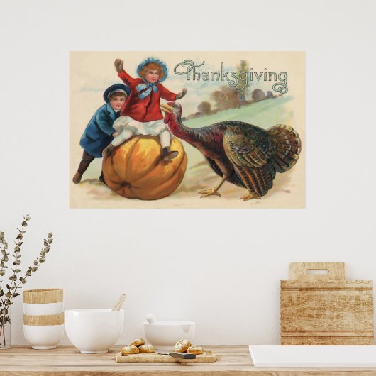 Thanksgiving  Kaart Poster (Keuken)