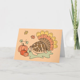 Thanksgiving Kaart (sterschildpad, beige)