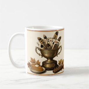Thanksgiving Kaart Toernooi Kampioen Trofee Koffiemok