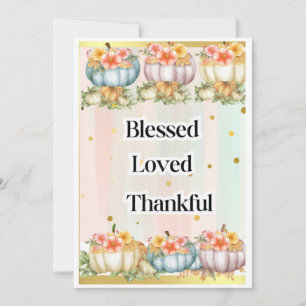 Thanksgiving Kaart, Turkije Dag, Happy Thanksgivin Feestdagenkaart