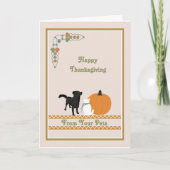 Thanksgiving Kaart van uw huisdieren (Voorkant)