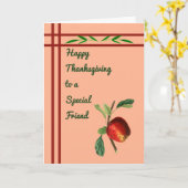 Thanksgiving Kaart voor een speciale vriend met Ap (Gele Bloem)