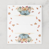 Thanksgiving-kaart voor gevouwen plaats plaatskaartje (Buitenkant ongevouwen)