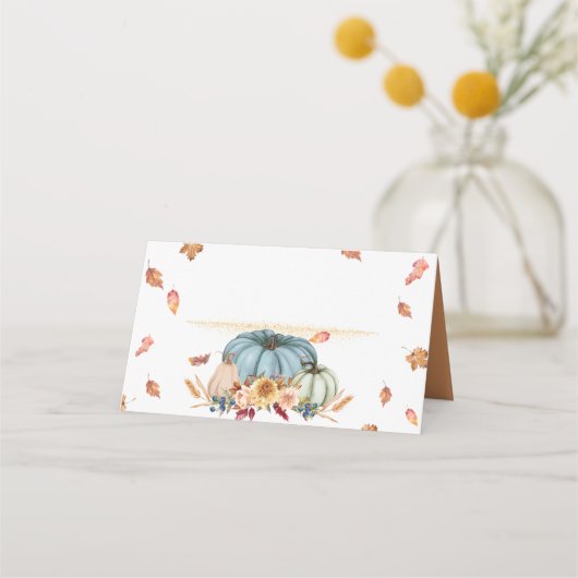 Thanksgiving-kaart voor gevouwen plaats plaatskaartje (Achterkant)