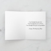 Thanksgiving Kaart voor moeder (Binnen)