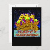 Thanksgiving kaarten feestdagenkaart (Voorkant / Achterkant)