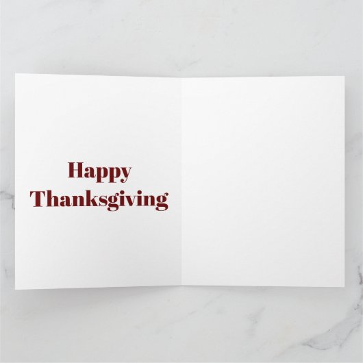 THANKSGIVING KAARTEN - ROOD (Binnen)