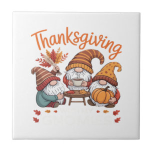 Thanksgiving Kabouter Herfst Luipaard Kalkoen Esse Tegeltje