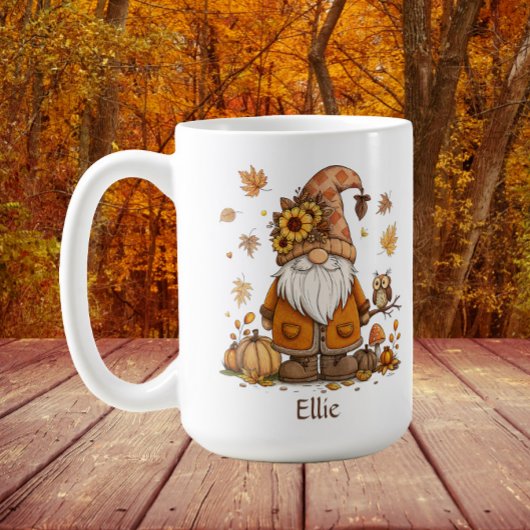 Thanksgiving Kabouter Pompoen Herfstbladeren Koffiemok