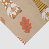 Thanksgiving-kabouters met herfstbladeren tissuepapier (Detail)