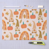 Thanksgiving kabouters met regenboog en herfstblad tissuepapier (Craft)