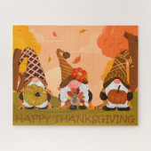 Thanksgiving kabouters puzzel legpuzzel (Horizontaal)