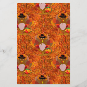 Thanksgiving kalkoen briefpapier