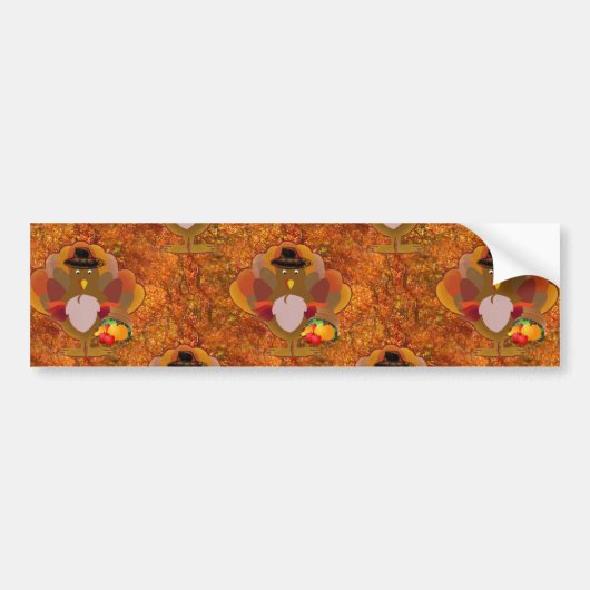 Thanksgiving kalkoen bumpersticker (Voorkant)