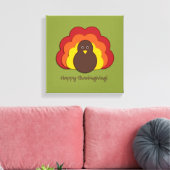 Thanksgiving kalkoen canvas afdruk (Insitu (Woonkamer))