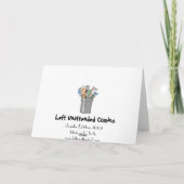 Thanksgiving kalkoen cartoon feestdagen kaart (Achterkant)