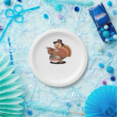 Thanksgiving kalkoen eet ramen Oversized T-Shirt Papieren Bordje (Feest)