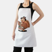 Thanksgiving kalkoen eet ramen Oversized T-Shirt Schort (Insitu)