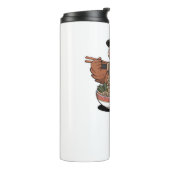 Thanksgiving kalkoen eet ramen Oversized T-Shirt Thermosbeker (Gedraaid links)