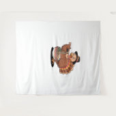 Thanksgiving kalkoen eet ramen Oversized T-Shirt Wandkleed (Voorkant (horizontaal))