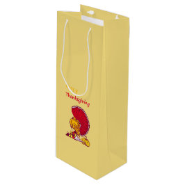 Thanksgiving kalkoen en oogst wijn cadeautas