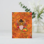 Thanksgiving kalkoen feestdagenkaart (Staand voorkant)