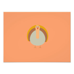 Thanksgiving kalkoen foto afdruk