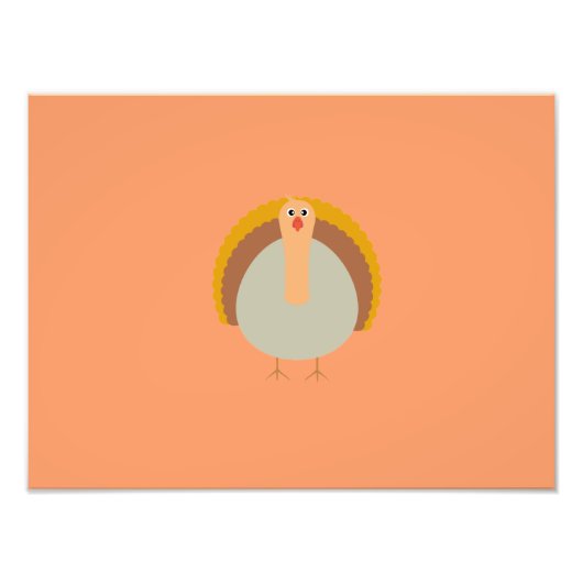 Thanksgiving kalkoen foto afdruk (Voorkant)